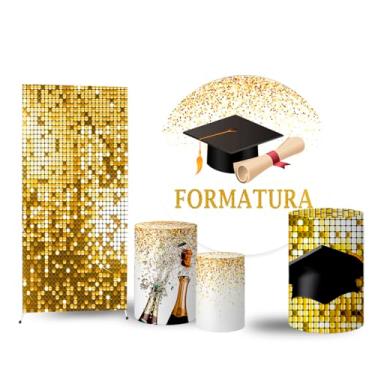 Imagem de Trio Capas Cilindro + Painel Sublimado + Painel Lateral Formatura (K2FOR0002)