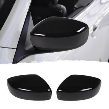 Imagem de Tampa do espelho retrovisor de porta compatível com Infiniti G37 2008-2013 G25 Q40 Q60, acessórios de tampa de acabamento exterior do espelho retrovisor de porta lateral ABS (preto piano)