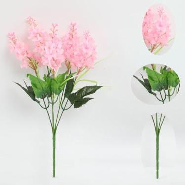 Imagem de Jacinto artificial flores glicínia seda casamento decoração casa arranjo 35 x 20 cm várias cores
