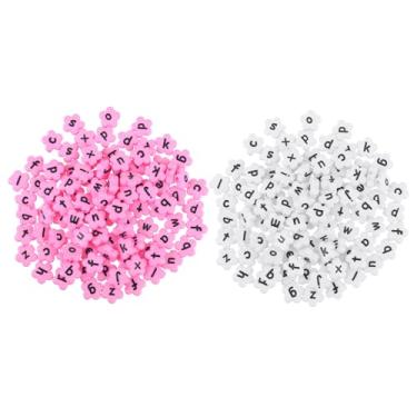 Imagem de Kit de miçangas de acrílico em forma de flor DIY para joias artesanais