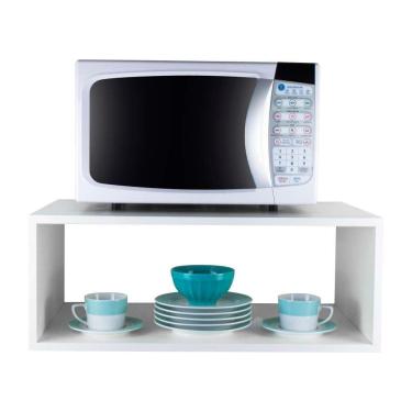 Imagem de Nicho Para Micro-ondas Forno Elétrico Cozinha Branco 60cm