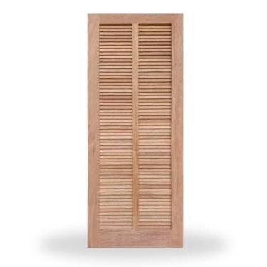 Imagem de Porta Entrada Maciça Veneziana - Madeira, 2,10 m (altura) x 0,92 m (la