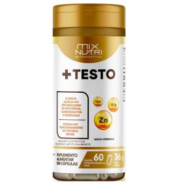 Imagem de Mix Nutri + Testo Zinco/Arginina e Taurina c/60 cps