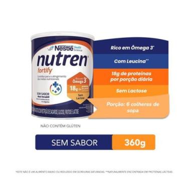 Imagem de Complemento Alimentar Nutren Fortify Sem Sabor 360g