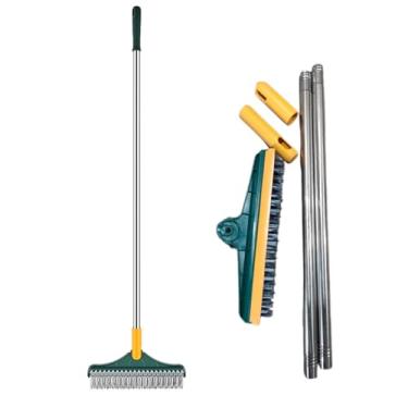 Imagem de Escova de Limpeza Esfregão 2 em 1 Vassoura Rodo Gap Esfregão 180º Limpeza Cozinha Banheiro Mop Limpador Multiuso Linha Premium M5 Armarinhos