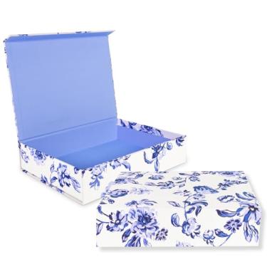 Imagem de kate spade new york Caixa de armazenamento de relíquia de família, 35,5 x 25,4 x 7,6 cm, organizador decorativo para lembranças, caixa de presente de quadro cinza com capa de livro (vaso sanitário