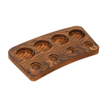 Imagem de ＫＬＫＣＭＳ Prancha de degustação para vinhos, suporte para exibição de vinhos, pá de madeira para degustação de cerveja e uísque, ideal para presentear em bares, Style B