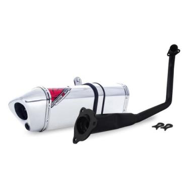Imagem de Escape / Ponteira Coyote TRS 2 WAY Alumínio - CG 125 Fan / Titan KS (S