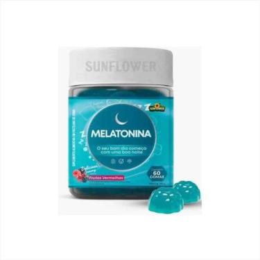 Imagem de Melatonina Sunflower Sabor Frutas Vermelhas 60 Gomas