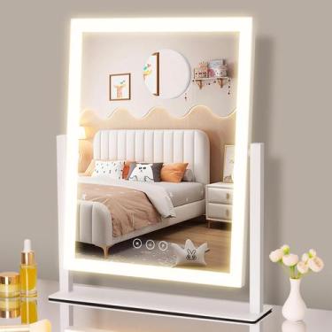 Imagem de Espelho de maquiagem Kotning Hollywood Vanity com luzes 5X Magnif - Ko