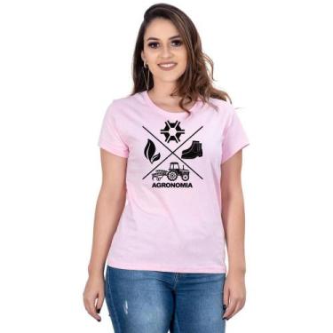 Imagem de Camiseta Country Feminina Algodão Agronomia Manga Curta - Campero, GG,