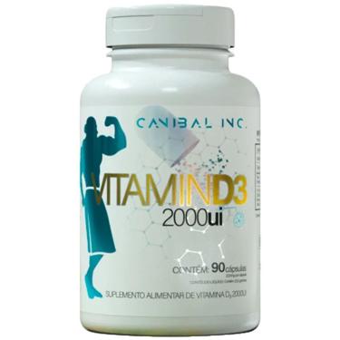 Imagem de Vitamin D3 2000Ui - 90 Cáspulas - Canibal-Masculino