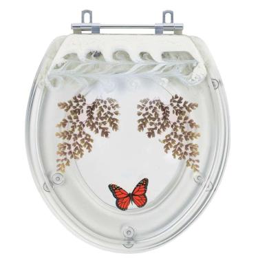 Imagem de Assento De Privada Avenca Borboleta Acrilico Transparente Izy Deca