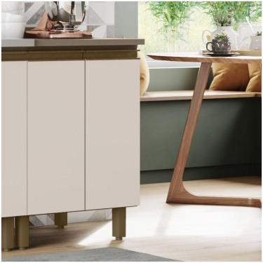 Imagem de Balcão 02 Portas 60cm Cozinha évelin Henn Duna Cristal