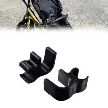 Imagem de Suporte de bicicleta com clipe de uma mão para carrinhos de bebê, suporte compacto para equipamentos infantis, instalação sem ferramentas, design que economiza espaço