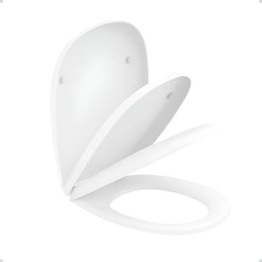 Imagem de Assento Sanitário Smart com Sistema Soft Close, Branco, Compatível com Design Anatômico, Dobradiças em Aço Inox