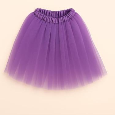 Imagem de Saia Tule 40cm Elástica | 6 Cores Vibrantes | Para Festas e Carnaval | Presente Feminino Encantador(Lilás)