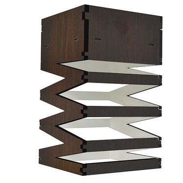 Imagem de Lustre Pendulo de Teto Caixa Retangular Mdf Laminado Tabaco - D'Rossi