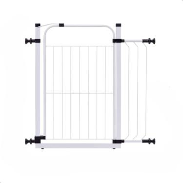 Imagem de Portão de Segurança para Cachorros sem Furar a Parede - Sistema de Instalação que Preserva sua Parede e Protege seu Pet(BRANCO)