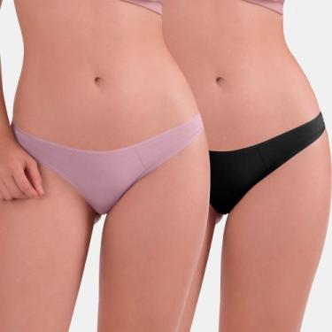 Imagem de Kit/2 Calcinha Biquíni Love Secret 899304 Modal T. P/GG, M, 560, Rosa 