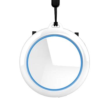 Imagem de Purificador de Ar Portátil Pequeno Gerador Íons Baixo Ruído Duas Saídas Múltiplos Modos Ajustáveis com Bateria 250mAh Carregamento USB Integrado