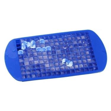 Imagem de Forma de Gelo Silicone 160 Cubos – Kit Multiuso para Bebidas Drink Suco e Água de Coco – Fundo Flexível e Lavável (3 un)