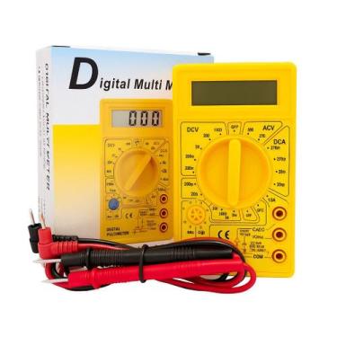 Imagem de Multimetro Digital Profissional Portatil Com Cabo E Bateria - Exbom