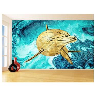 Imagem de Papel De Parede 3D Animais Pop Art Golfinho Cor 3,5M Pxa271 - Você Dec