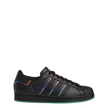 Imagem de adidas Tênis masculino Superstar com cadarço, Preto, 39