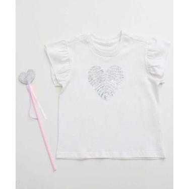 Imagem de Blusa Infantil Babado Paetê Brinde Marisa Tam 4 a 10 O-78096, 10, Off 