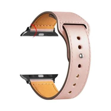 Imagem de Pulseira De Couro Unissex Para Apple Watch Series 8 9 3 4 5 6 SE 7 Ult
