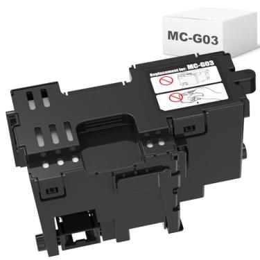 Imagem de Caixa de cartucho de manutenção MC-G03 compatível com impressoras Canon PIXMA G1330 G3370 G1430 G2470 G3470 G3471 G3472 G4470, tanque de coleta de tinta residual MCG03, pacote com 1