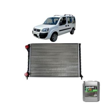 Imagem de Kit Radiador Doblô 1.3/1.6/1.8 16V + Aditivo Paraflu Verde 20 Litros