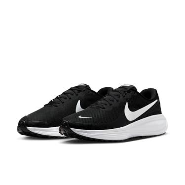 Imagem de Nike Tênis de corrida masculino Revolution 8 Road, Preto/branco e preto, 11 X-Wide