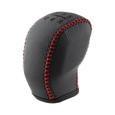 Imagem de Capa De Colar Para Manopla De Câmbio Em Couro Para Peugeot 208 301 308