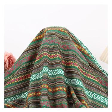 Imagem de Tecido Para Vestidos E Saias Estilo Étnico Algodão Linho Tecido Hotel Bar Toalha De Mesa Almofada Capa De Sofá Têxtil Patchwork Cortina Materiais Decorativos(2#,1.5x6m/4.9x19.7ft)