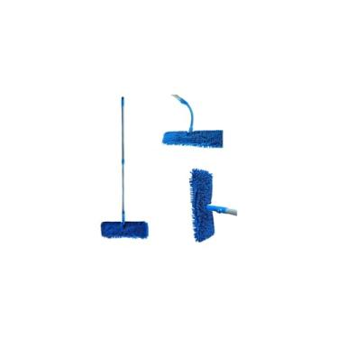 Imagem de Esfregão Flat com Cabo Extensor Flexível, Base 41x13cm, Ajustável de 85cm a 175cm, para Limpeza em Geral, Ideal para Pisos de Madeira, Mármore, Porcelanato, Cerâmica