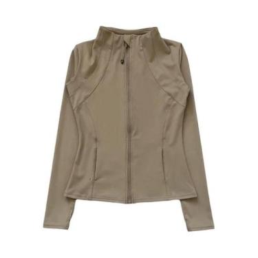 Imagem de Jaqueta Esportiva Feminina De Manga Longa Para Yoga, Corta-Vento, Top 