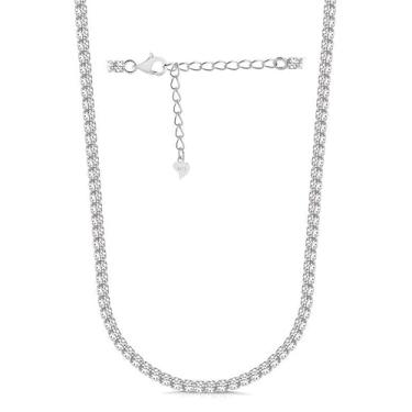 Imagem de Gargantilha Riviera Zircônias 2.50Mm Cristal Em Prata 925