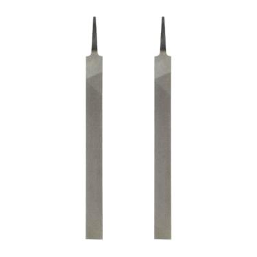 Imagem de HARFINGTON 2 limas planas de corte grosso de 30,5 cm com dentes de corte duplo de aço de alto carbono sem alça para remoção de rebarbação de madeira de metal