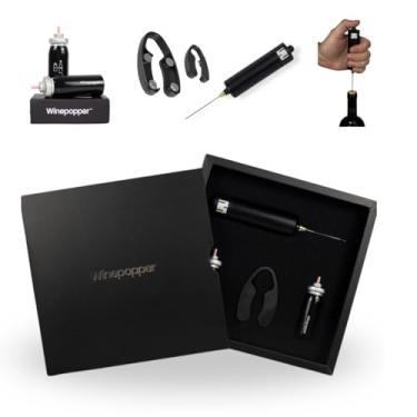 Imagem de Winepopper Clássico Saca-Rolhas Automático a Gás (Preto)