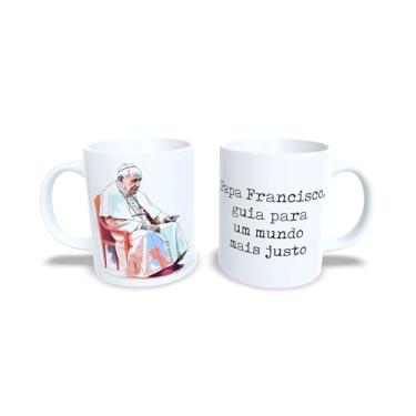 Imagem de Caneca de Cerâmica 325ml com Tema Católico Luz Divina, Branca com Imagem Religiosa e Frase Inspiracional (13753)