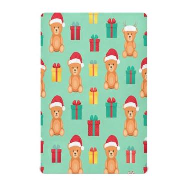 Imagem de Qilmy Lençóis de bebê com elástico de microfibra macia e respirável, lençol com elástico para meninos e meninas, mini berço 99 x 68 cm, capa de colchão infantil portátil