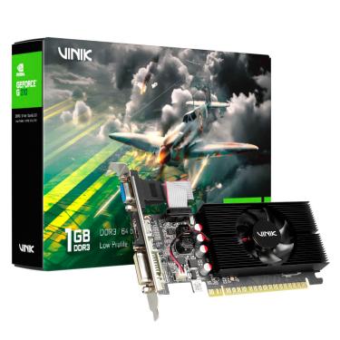 Imagem de Placa de Vídeo Vinik GeForce G210,1GB, DDR3, 64BITS, Low Profile - GPUVK2101GBLPOH2