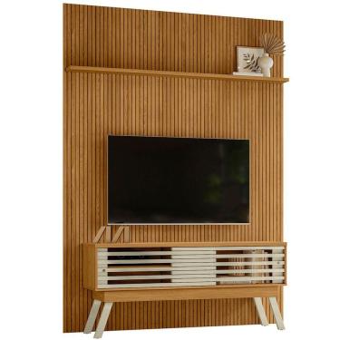 Imagem de Painel Para Tv 65 Polegadas Composição Bancada Premax Cumaru/opala