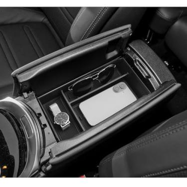 Imagem de LUWU Organizador de console central compatível com Benz G-Class 2019-2025 G550/G580/AMG G63/G500/G350/W463/W464/G-wagen Acessórios Apoio de braço Caixa de armazenamento Bandeja de inserção Material