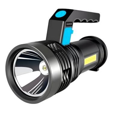Imagem de Lanterna Tática Recarregável BM-8510, LED 360lm, USB Tipo-C, Bateria 1200mAh, Resistente à Água IP44, 4 Modos de Iluminação, Alcance 100m, Preto, Portátil