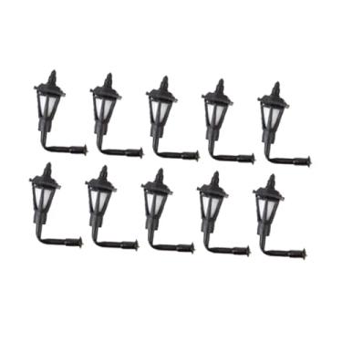 Imagem de MERIGLARE 10 Mini Luminárias de Parede Decorativas em Miniatura para Fotografia de Micro Paisagens, Projetos DIY e Ferromodelismo, Escala 1:150