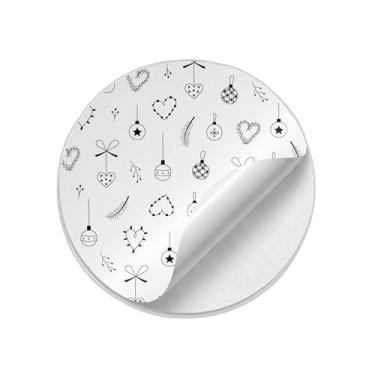 Imagem de Ladrilho Decorativo de Cerâmica Estampa Natal Doodle Sem Emenda