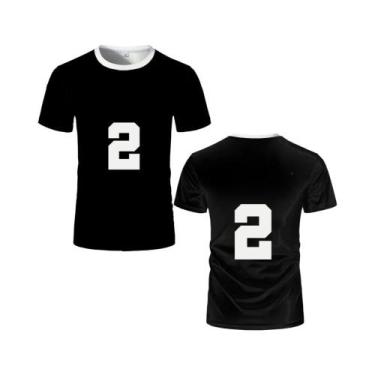 Imagem de Camiseta De Anime Haikyuu Uniforme Da Equipe De Voleibol Do Ensino Méd